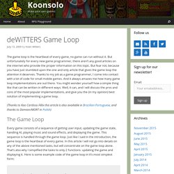 deWiTTERS Game Loop – Koonsolo Games