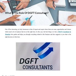 DGFT Consultant In Mumbai