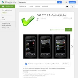 DGT GTD & To-Do List [Alpha]