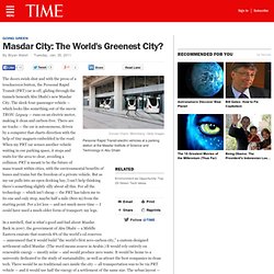 Abu Dhabi's Environmental Push: Will Masdar City Work?