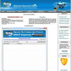 Dhcp Explorer - Discover DHCP servers on your LAN