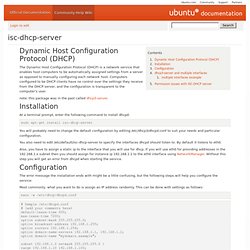 isc-dhcp-server