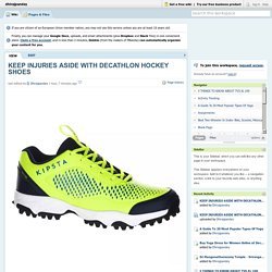 dhirajpandey [licensed for non-commercial use only] / KEEP INJURIES ASIDE WITH DECATHLON HOCKEY SHOES