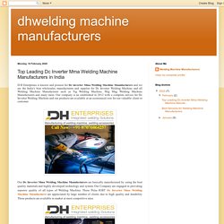 Dc Inverter Mma Welding Machine Manufacturers in India