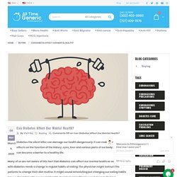 Can Diabetes Affect Our Mental Health ? Alltimegeneric