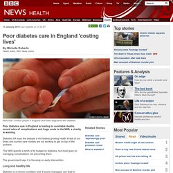 Poor diabetes care in England 'costing lives'