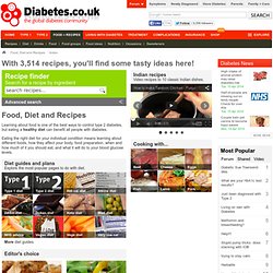 Diabetes Food, Diet and Recipes Archive