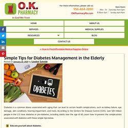 Simple Tips for Diabetes Management in the Elderly