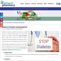 Diabetes: Prevention and Management