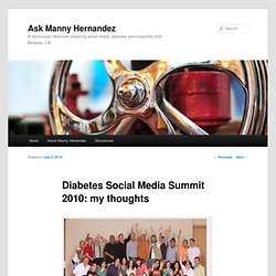 Diabetes Social Media Summit 2010: my thoughts