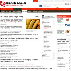 Diabetic Exchange FAQ's