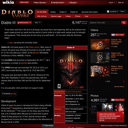 Diablo III - The Diablo Wiki - Diablo, Diablo 2, Diablo 3, and m