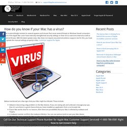 How do you know if your Mac has a virus?