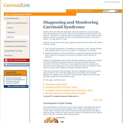 Diagnosis of Carcinoid Syndrome