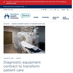 Diagnostic equipment contract to transform patient care - Hamilton Health Sciences