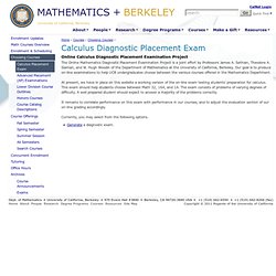 Department of Mathematics at University of California Berkeley