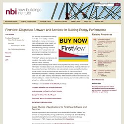 FirstView: Diagnostic Software and Services for Building Energy Performance