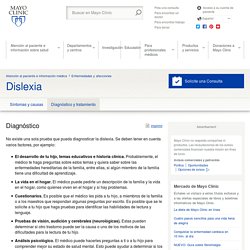 Dislexia - Diagnóstico y tratamiento