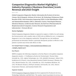 Companion Diagnostics Market Highlights
