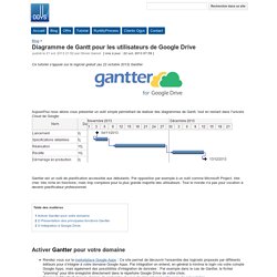 Diagramme de Gantt pour les utilisateurs de Google Drive - Ogys