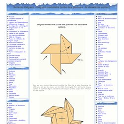 Origami - Origami Diagrammes - origami modulaire (cube des platines - la deuxième option)