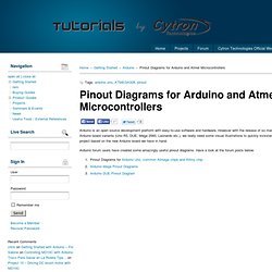 Pinout Diagrams for Arduino and Atmel Microcontrollers « Tutorial by Cytron