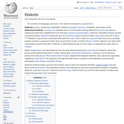 Dialectic - Wikipedia