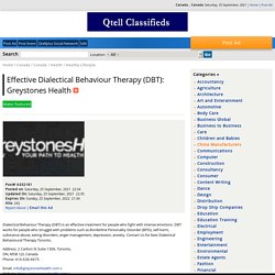 Effective Dialectical Behaviour Therapy (DBT): Greystones Health - Canada , Canada