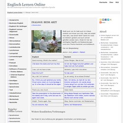 Dialoge: beim Arzt - Englisch Lernen Online