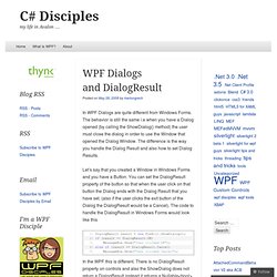 WPF Dialogs and DialogResult
