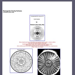 Diamagnetic Gravity Vortexes