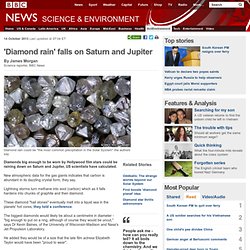 'Diamond rain' falls on Saturn and Jupiter