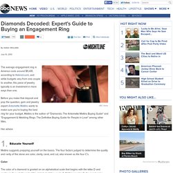 Diamonds Decoded: Expert's Guide to Buying an Engagement Ring