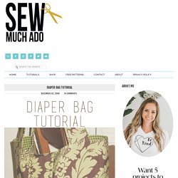 Free diaper bag tutorial.