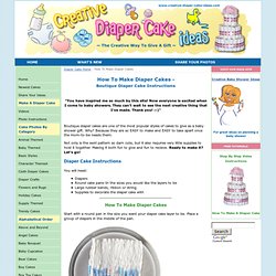 How To Make Diaper Cakes: Simple Step By Step Instructions