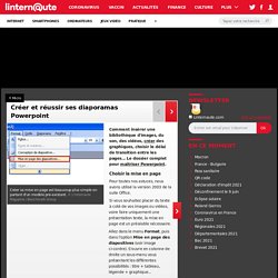 Créer ses diaporamas Powerpoint