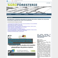Diaporamas sur l'agroforesterie - Association Française d'agroforesterie