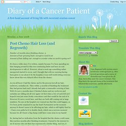 Post Chemo Hair Loss (and Regrowth)