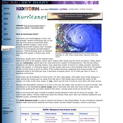 Sky Diary KIDSTORM * facts about hurricanes