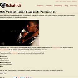 connectHaitian Diaspora to PersonFinder