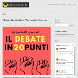 Il Debate (Dibattito Critico). Video tutorial in 20 schede