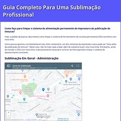 Dicas de Sublimação Em Geral Você Encontra Aqui