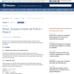 Dicas, truques e hacks de Python - Parte 2