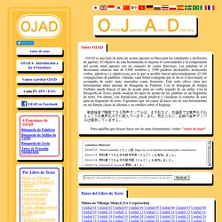 OJAD - Diccionario de Acento Japonés Online