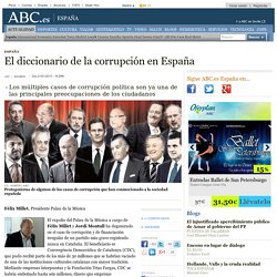 El diccionario de la corrupción en España