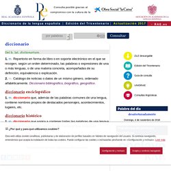 DLE: diccionario - Diccionario de la lengua española - Edición del Tricentenario