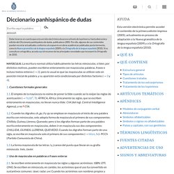 Diccionario panhispánico de dudas