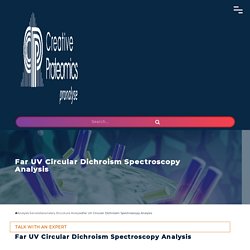Far UV Circular Dichroism Spectroscopy Analysis