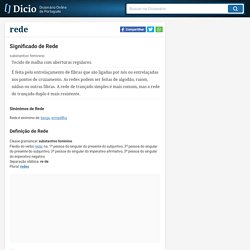 "Rede" no Dicionário