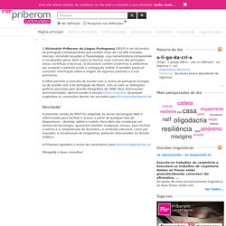 Dicionário Priberam da Língua Portuguesa